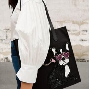 Kate Spade New York Kitt Francois Large North South Tote + Wallet + Charm